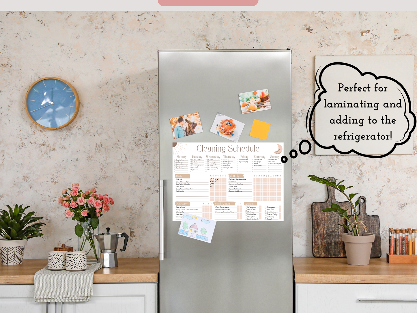 Editable Cleaning Schedule | Cleaning Checklist | PDF & Canva Template | Printable | Goodnotes | Weekly Chores | ADHA Cleaning List