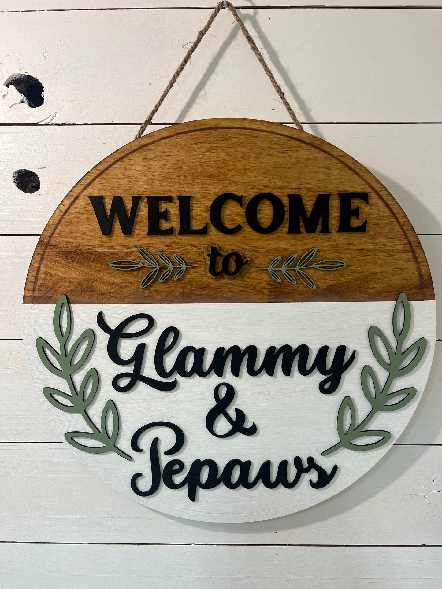 Wooden Welcome Doorhanger | Laser Engraved | Great Gift