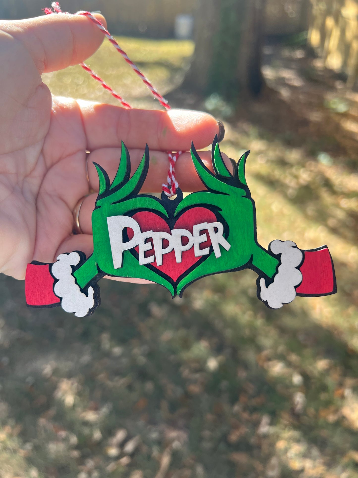 Personalized Grinch Ornament