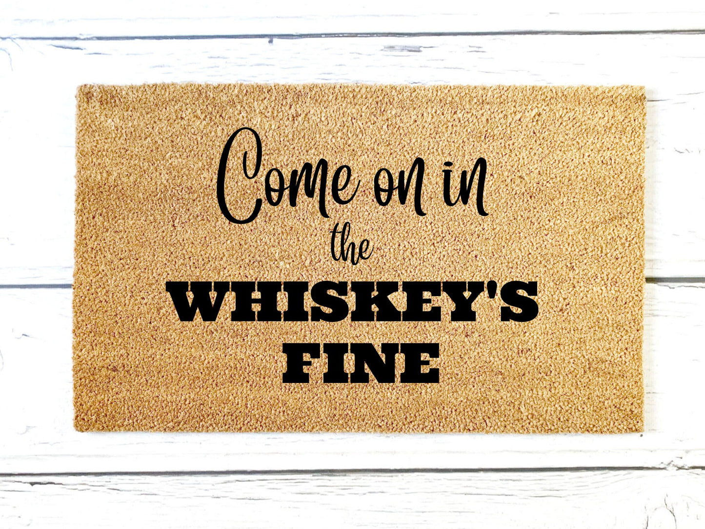 Whisky's Fine Doormat | Custom Doormat | Closing Gift | Welcome Doormat | Front Door Mat | Home Decor | Guy Doormat