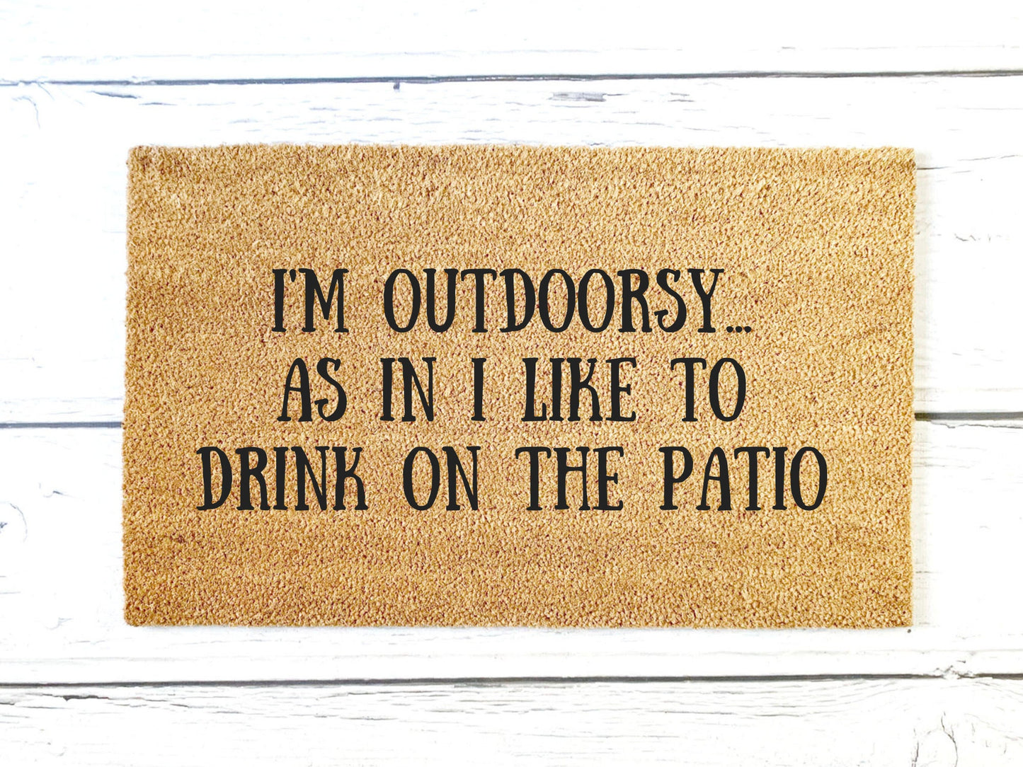 Outdoorsy Doormat | Custom Doormat | Welcome Doormat | Front Door Mat | Home Decor | Funny