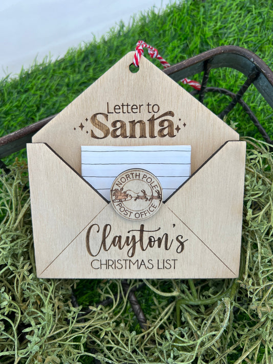 Letter to Santa Ornament