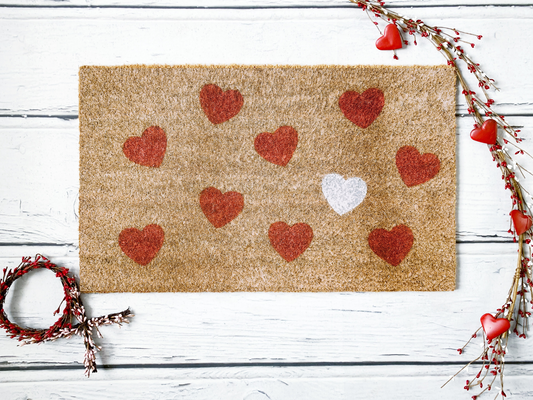 Hearts Doormat