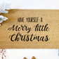 Merry Little Christmas Doormat