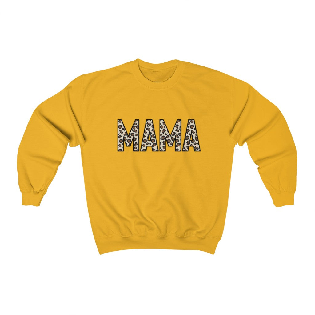 Leopard Print Mama Crewneck Sweatshirt