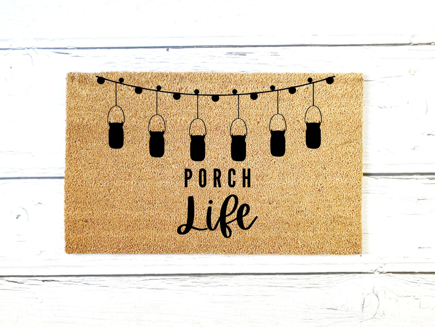 Porch Life Doormat | Custom Doormat | Closing Gift | Welcome Doormat | Front Door Mat | Home Decor | Wedding Gift