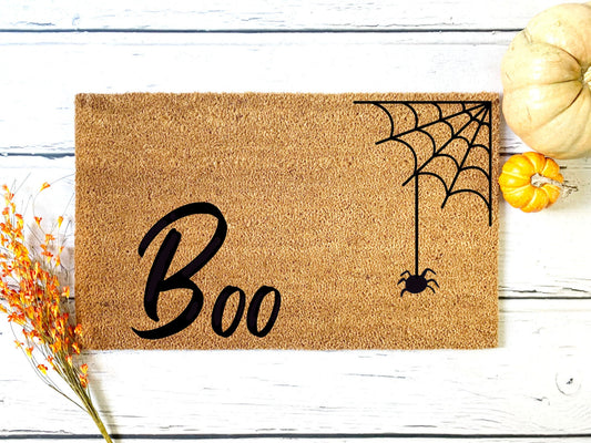 Boo Doormat | Housewarming Gift | Wedding Gift | Custom Doormat | Closing Gift | Welcome Doormat | Front Door Mat | Home Decor