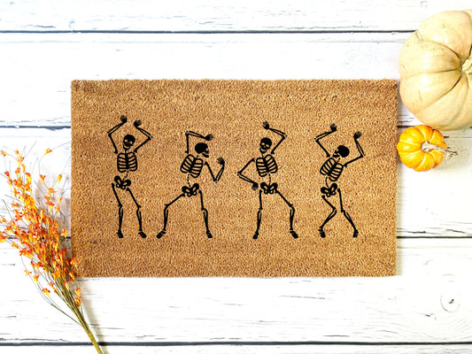 Spooky Skeleton Doormat | Halloween | Spooky Scary | Custom Doormat | Customizable | Welcome Doormat | Front Door Mat | Home Decor