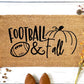 Football & Fall Doormat | Custom Doormat | Closing Gift | Welcome Doormat | Front Door Mat | Home Decor | SEC Football
