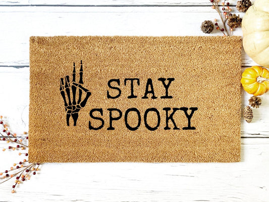 Stay Spooky Doormat | Housewarming Gift | Wedding Gift | Custom Doormat | Closing Gift | Welcome Doormat | Front Door Mat | Home Decor