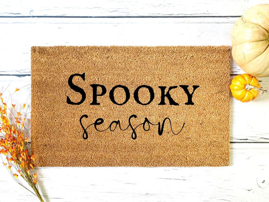 Spooky Season Doormat | Housewarming Gift | Wedding Gift | Custom Doormat | Closing Gift | Welcome Doormat | Front Door Mat | Home Decor