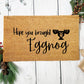 Eggnog Christmas Doormat | Custom Painted Doormat | Funny Mat | National Lampoons | Welcome Doormat | Front Door Mat | Home Decor