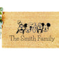 Mickey & Friends Doormat | Housewarming Gift  | Custom Doormat | Closing Gift | Welcome Doormat | Front Door Mat | Home Decor|Disney Gift